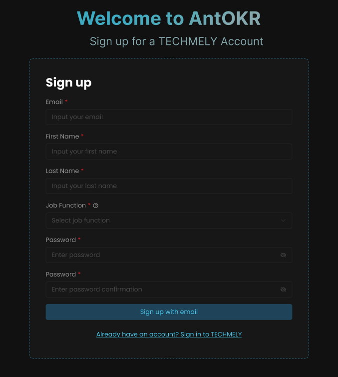 Company Signup Form
