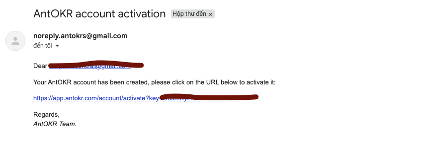 Email Activation